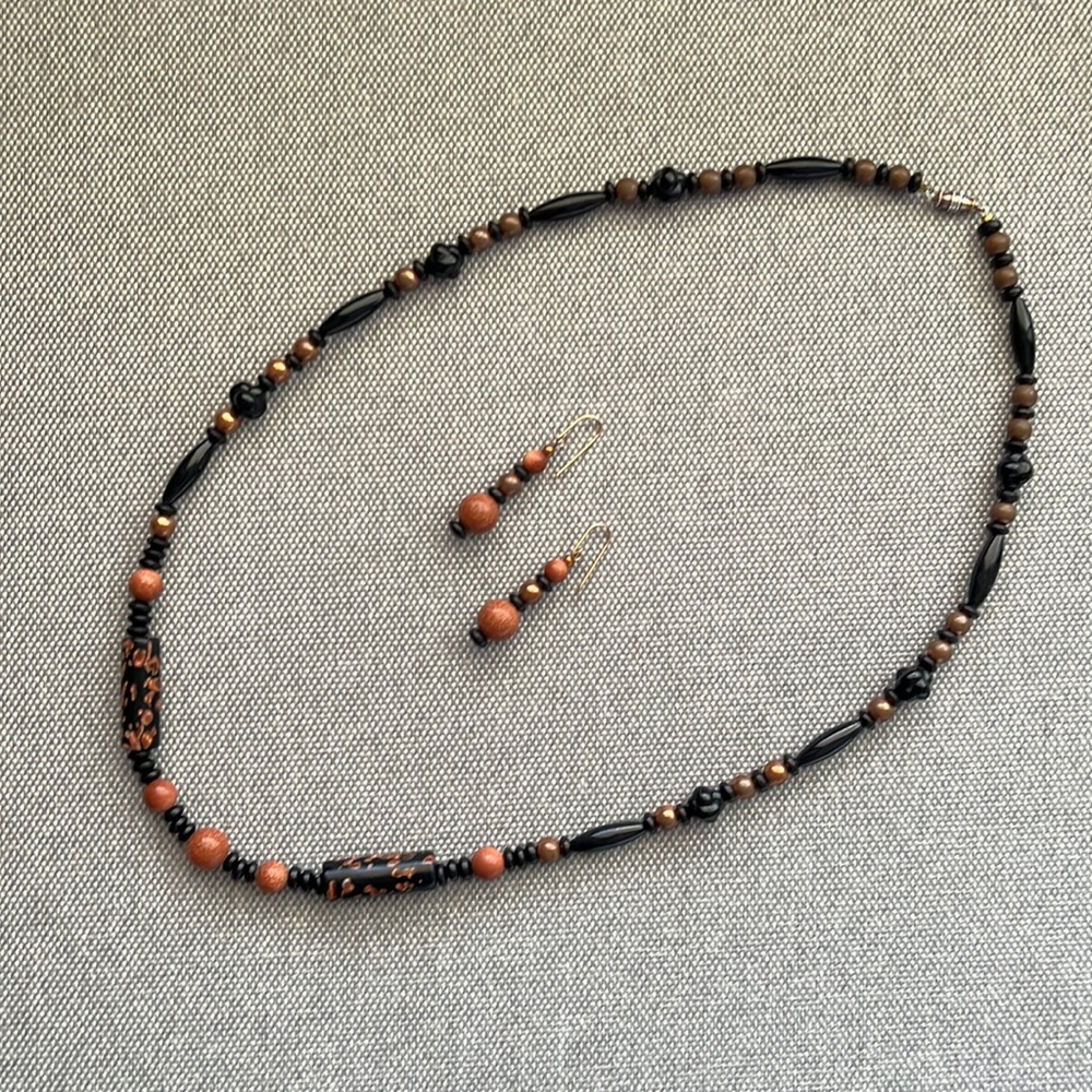 Necklace and earrings